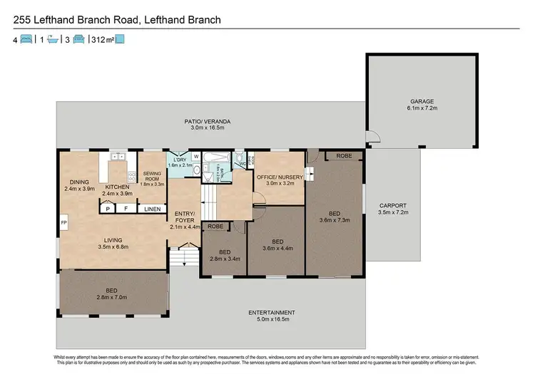 Floorplan of Homely land listing, 255 Lefthand Branch Road, Lefthand Branch QLD 4343