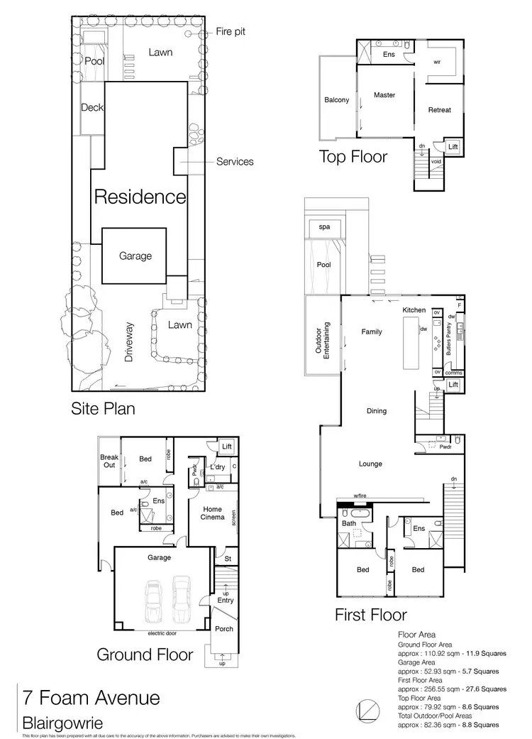 Floorplan of Homely house listing, 7 Foam Avenue, Blairgowrie VIC 3942