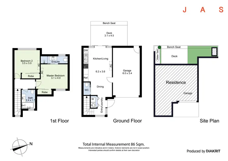 Floorplan of Homely townhouse listing, 3/31 Clarendon Parade, West Footscray VIC 3012