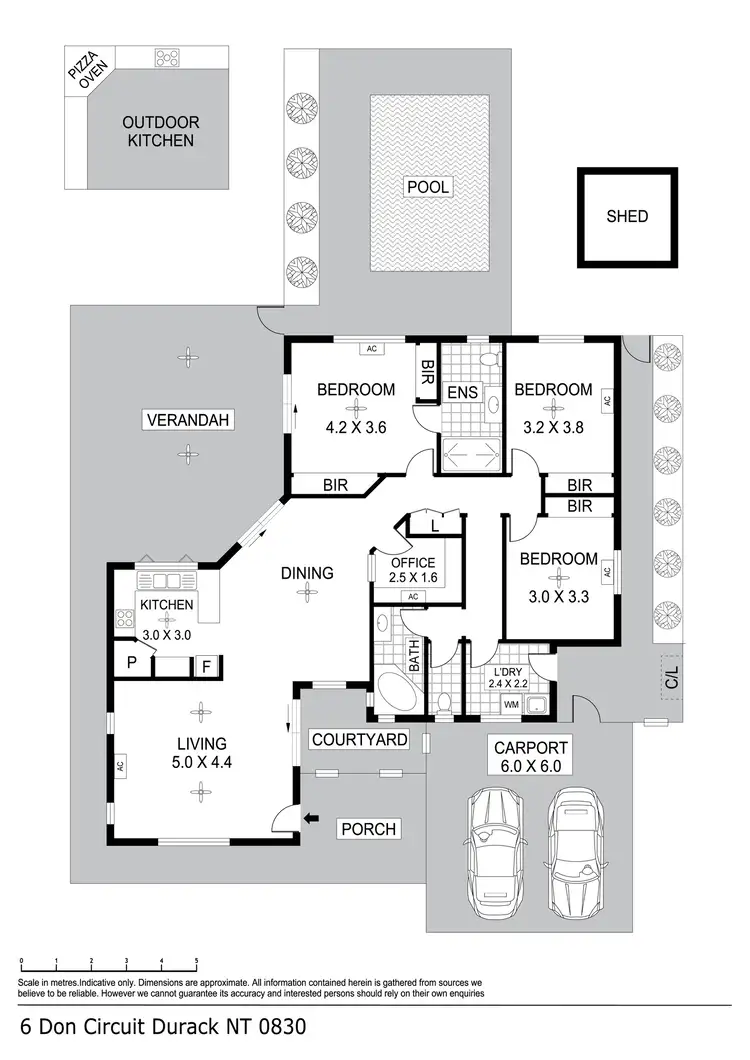 Floorplan of Homely house listing, 6 Don Circuit, Durack NT 830