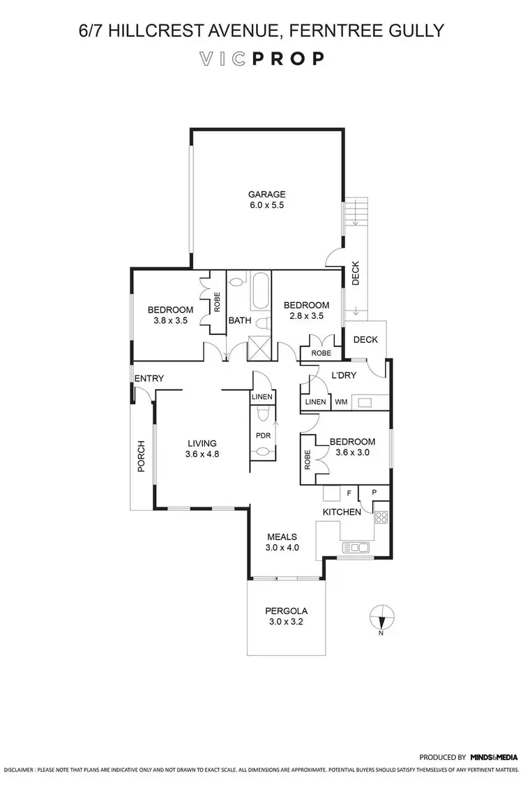 Floorplan of Homely unit listing, 6/7 Hillcrest Avenue, Ferntree Gully VIC 3156