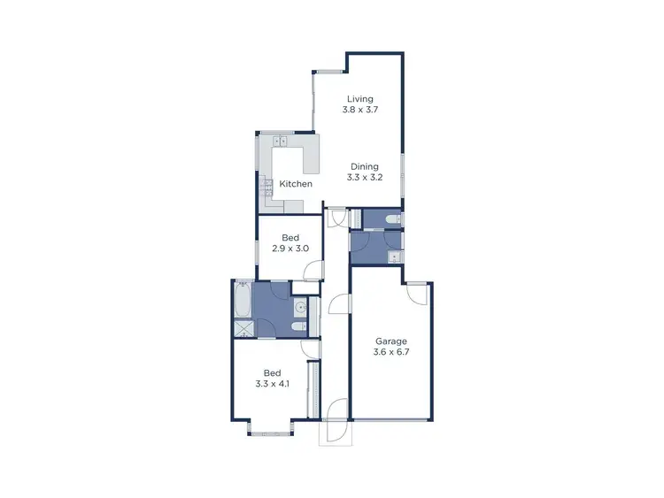 Floorplan of Homely unit listing, 5/4 Myrtle Street, Bayswater VIC 3153