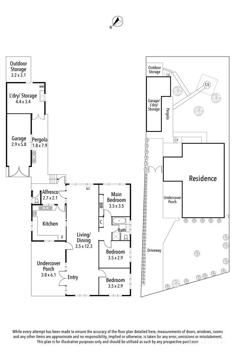 Floorplan of Homely house listing, 47 Rockbeare Grove, Ivanhoe VIC 3079