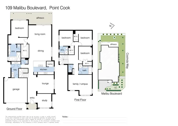 Floorplan of Homely house listing, 109 Malibu Boulevard, Point Cook VIC 3030
