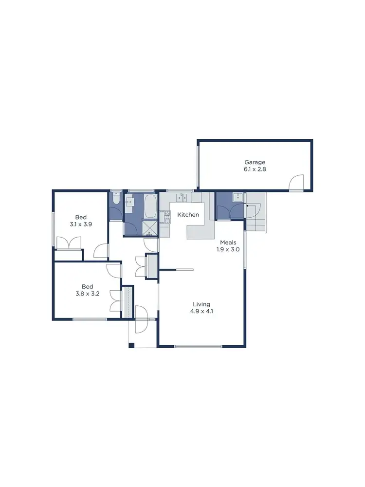 Floorplan of Homely unit listing, 1/11 Rotherwood Avenue, Mitcham VIC 3132