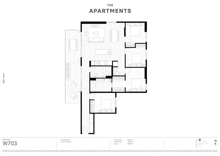 Floorplan of Homely house listing, W703/200-216 Sydney Road, Coburg VIC 3058