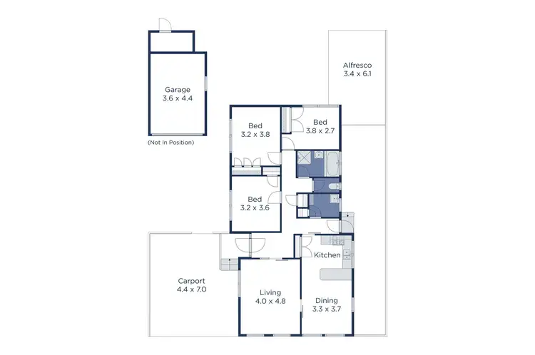Floorplan of Homely house listing, 3 Wrights Court, Ringwood VIC 3134