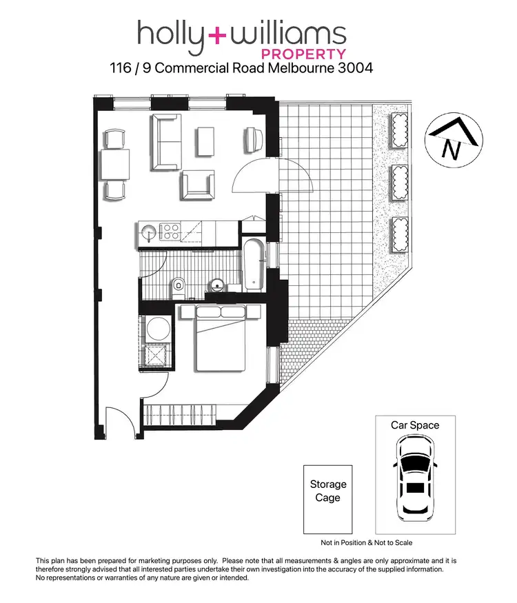 Floorplan of Homely apartment listing, 116/9 Commercial Road, Melbourne VIC 3004