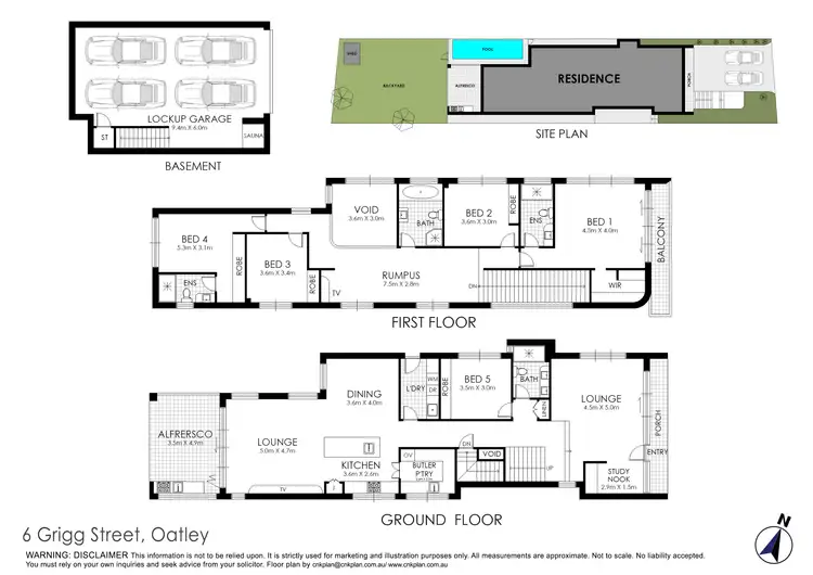 Floorplan of Homely house listing, 6 Grigg Street, Oatley NSW 2223