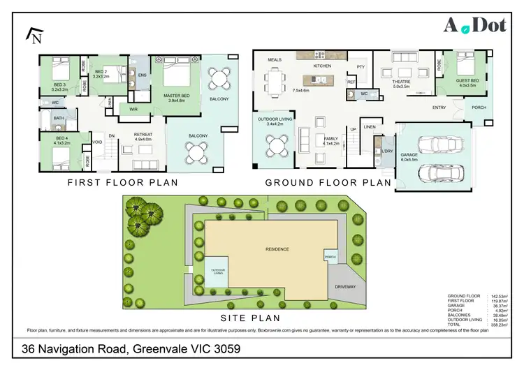 Floorplan of Homely house listing, 36 Navigation Road, Greenvale VIC 3059