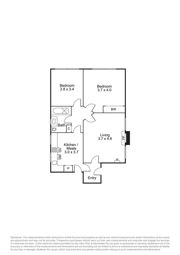 Floorplan of Homely apartment listing, 3/36 Barkly Street, St Kilda VIC 3182