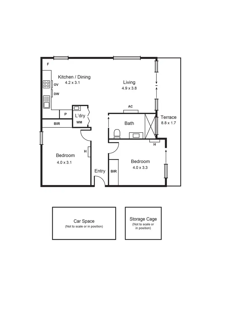 Floorplan of Homely apartment listing, 301/6 Morton Avenue, Carnegie VIC 3163