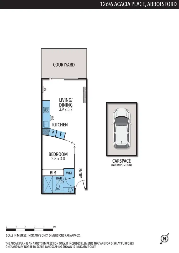 Floorplan of Homely apartment listing, 126/6 Acacia Place, Abbotsford VIC 3067