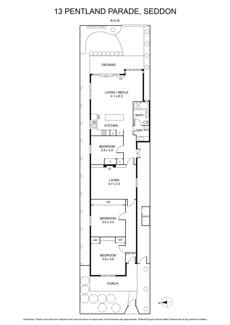 Floorplan of Homely house listing, 13 Pentland Parade, Seddon VIC 3011