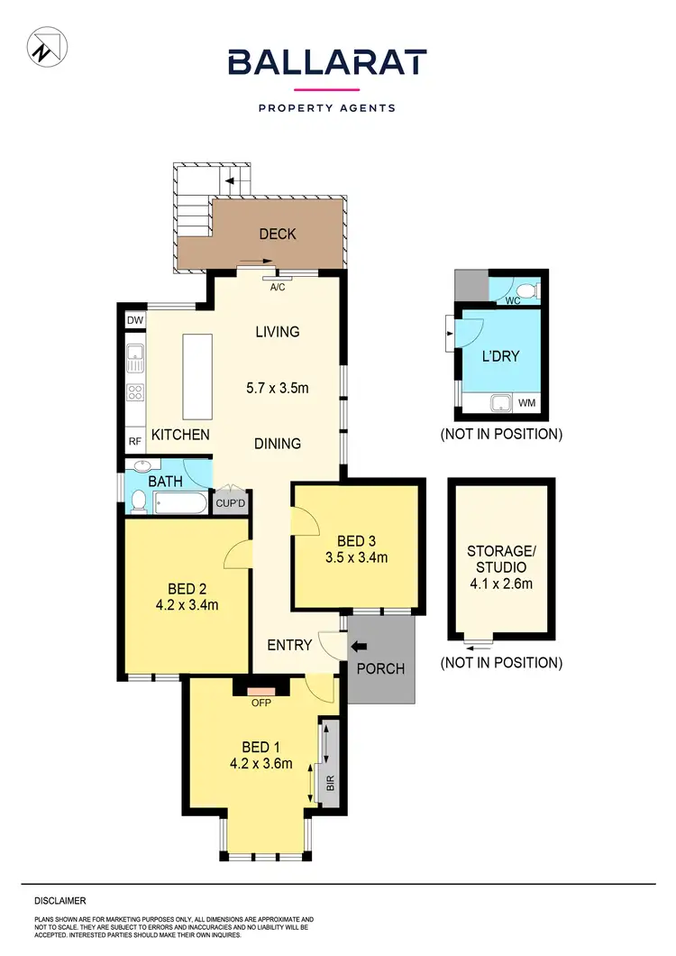 Floorplan of Homely house listing, 628 Barkly Street, Golden Point VIC 3350