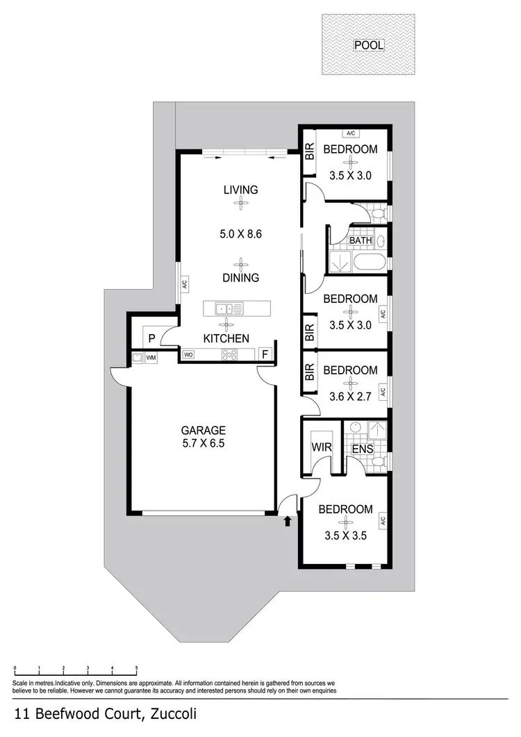 Floorplan of Homely house listing, 11 Beefwood Court, Zuccoli NT 832