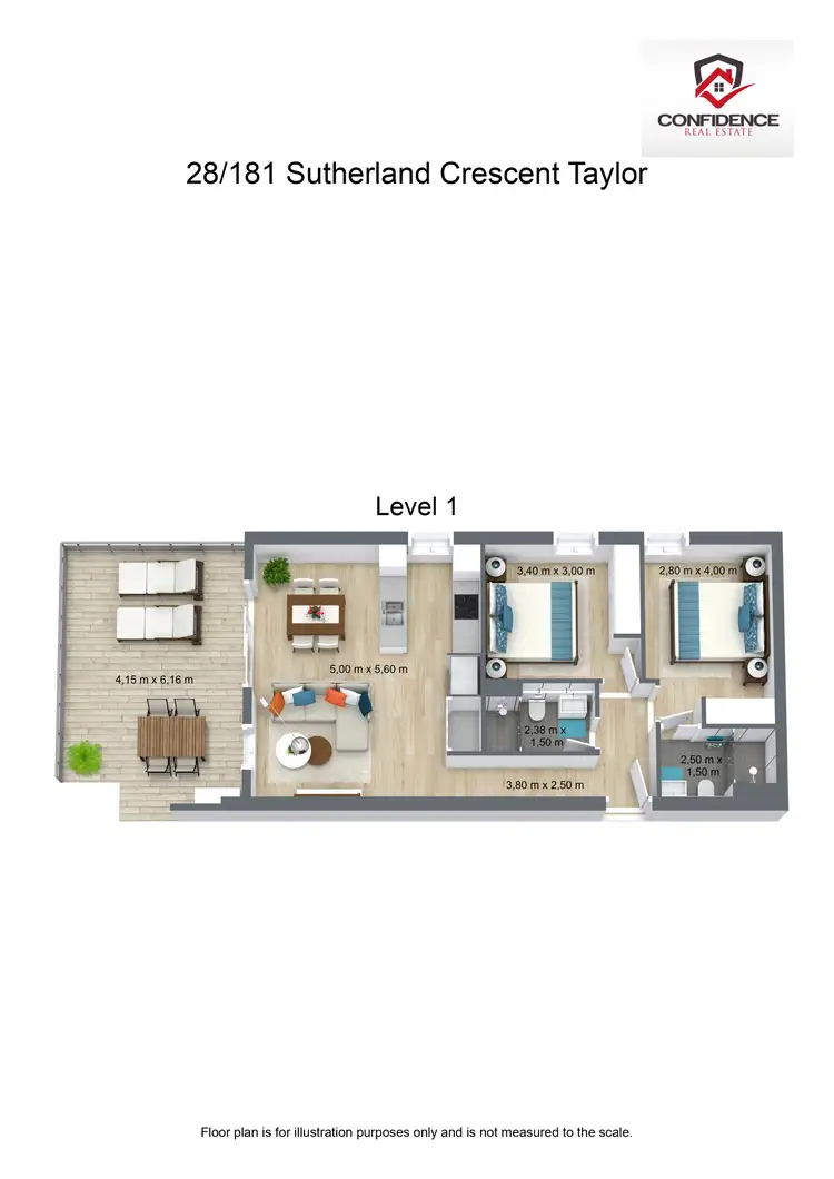 Floorplan of Homely apartment listing, 28/181 Sutherland Crescent, Taylor ACT 2913
