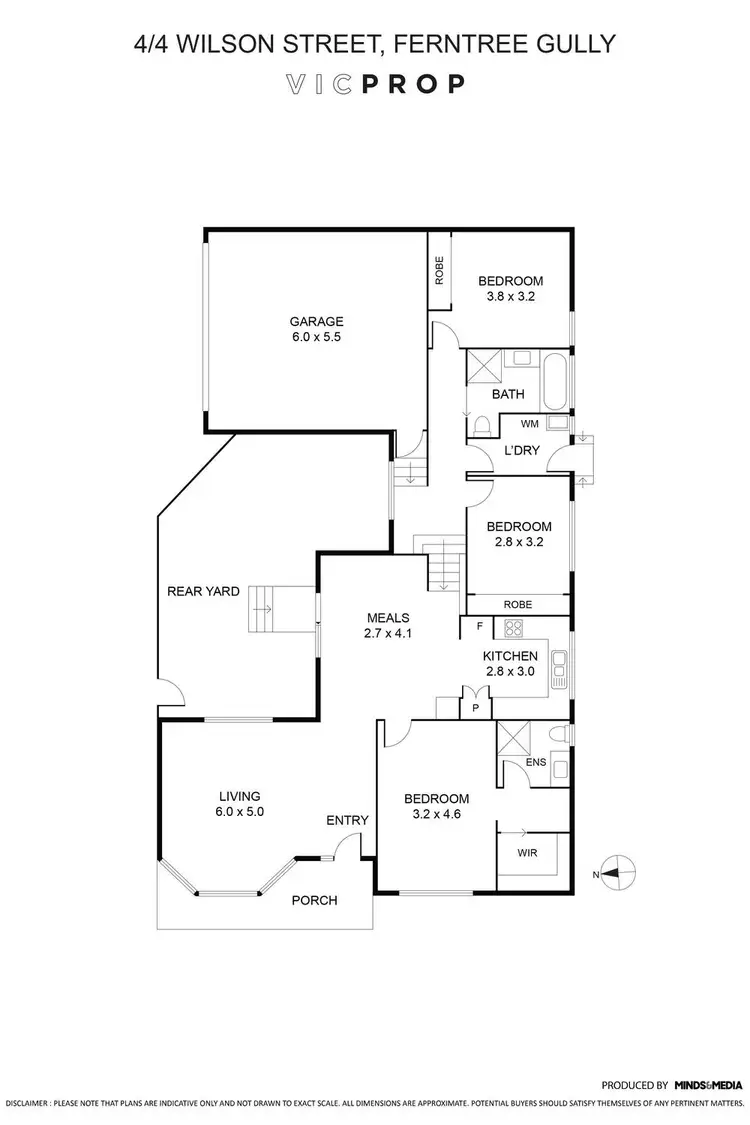 Floorplan of Homely unit listing, 4/4 Wilson Street, Ferntree Gully VIC 3156