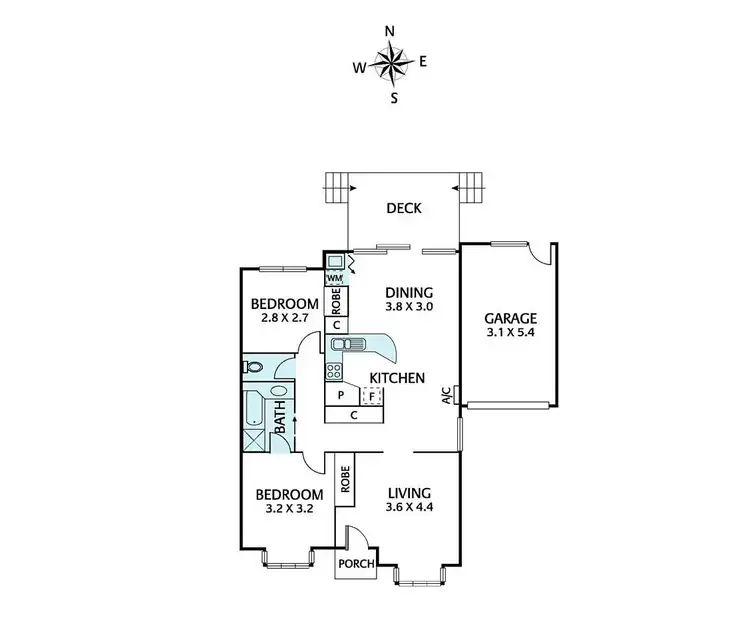Floorplan of Homely unit listing, 4/6 Hope Avenue, Donvale VIC 3111