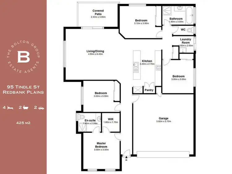 Floorplan of Homely house listing, 95 Tindle Street, Redbank Plains QLD 4301