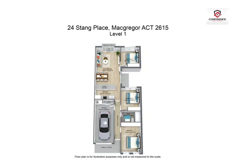 Floorplan of Homely house listing, 24 Stang Place, Macgregor ACT 2615
