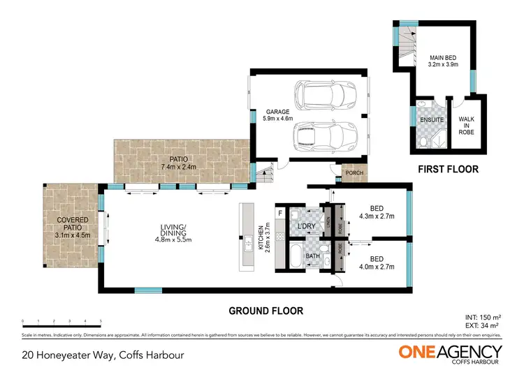 Floorplan of Homely house listing, 20 Honeyeater Way, Coffs Harbour NSW 2450