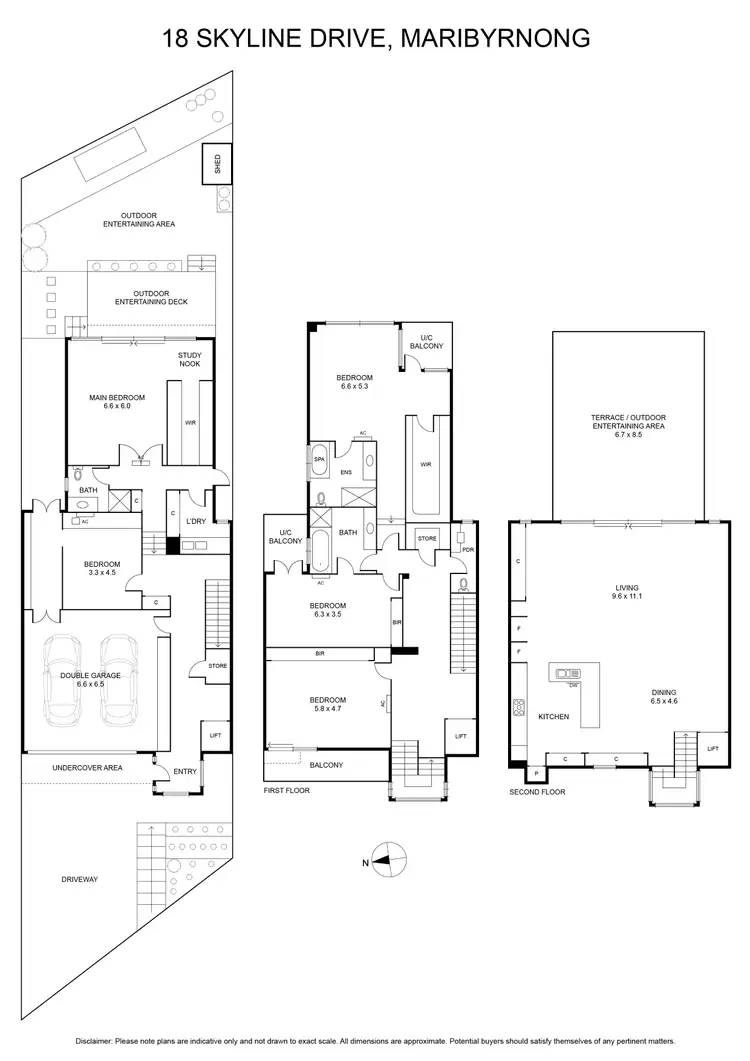 Floorplan of Homely house listing, 18 Skyline Drive, Maribyrnong VIC 3032