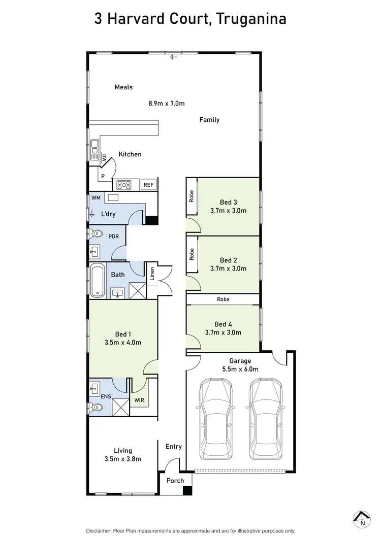 Floorplan of Homely house listing, 3 Harvard Court, Truganina VIC 3029