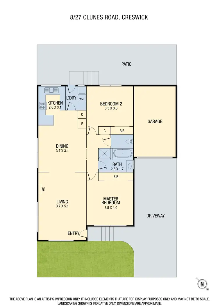 Floorplan of Homely unit listing, 8/27 Clunes Road, Creswick VIC 3363