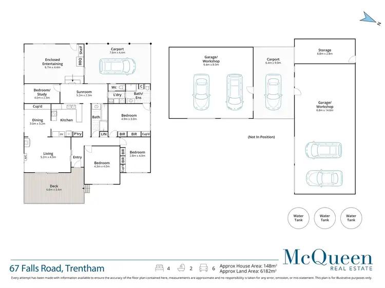 Floorplan of Homely house listing, 67 Falls Road, Trentham VIC 3458