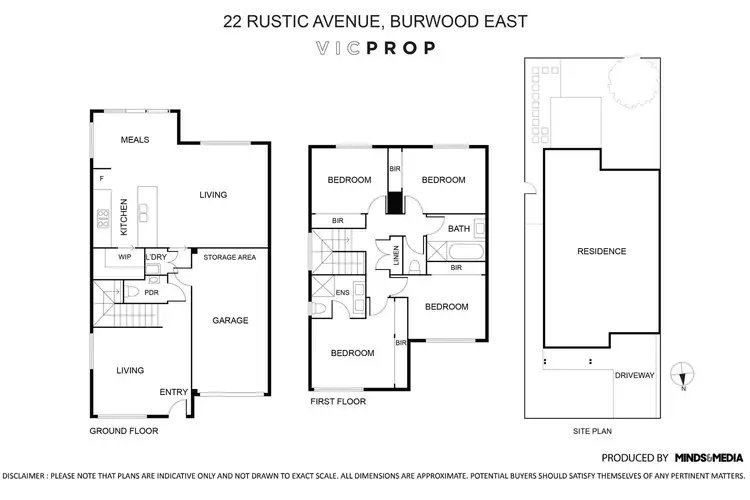 Floorplan of Homely house listing, 22 Rustic Avenue, Burwood East VIC 3151