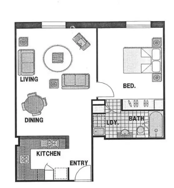 Floorplan of Homely apartment listing, 503/238 Flinders Lane, Melbourne VIC 3000