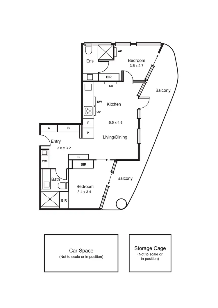 Floorplan of Homely apartment listing, 501/2 Morton Avenue, Carnegie VIC 3163