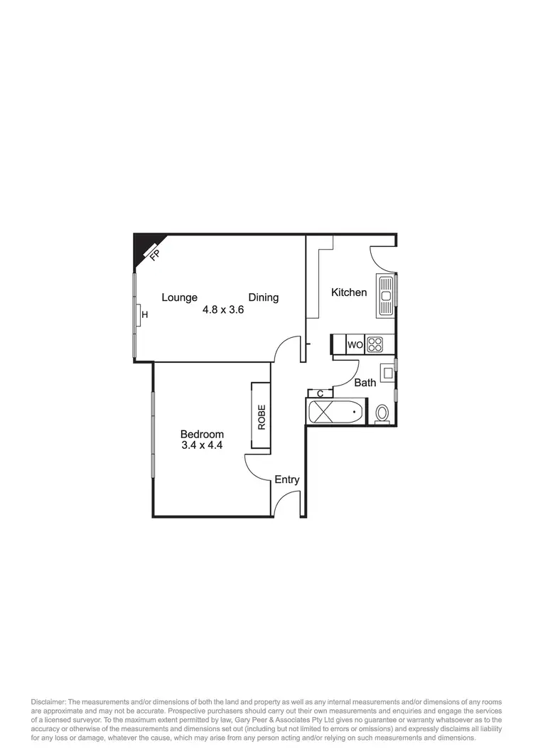 Floorplan of Homely apartment listing, 2/21 Eildon Road, St Kilda VIC 3182