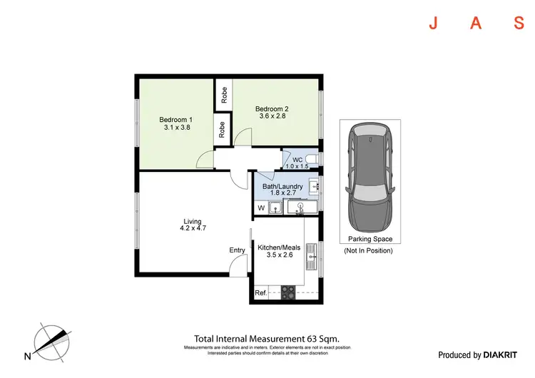 Floorplan of Homely apartment listing, 7/361 Geelong Road, Kingsville VIC 3012