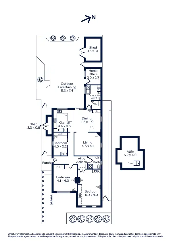 Floorplan of Homely house listing, 295 Douglas Parade, Newport VIC 3015