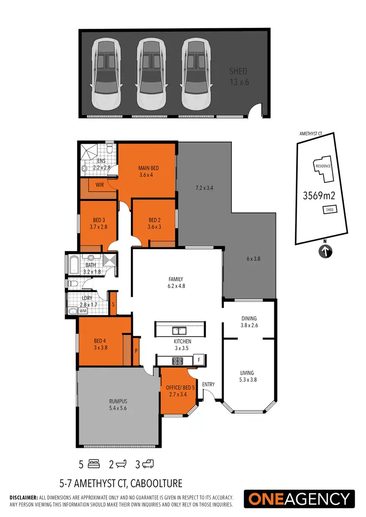Floorplan of Homely house listing, 5-7 Amethyst Court, Caboolture QLD 4510