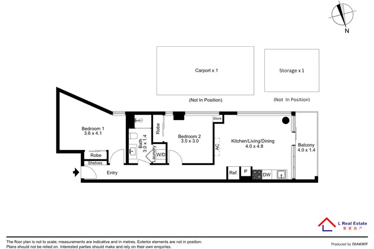 Floorplan of Homely apartment listing, 1301/38 Albert Road, South Melbourne VIC 3205