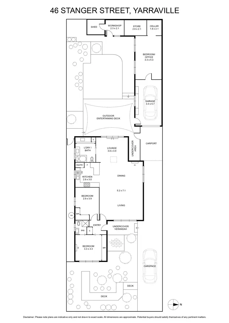 Floorplan of Homely house listing, 46 Stanger Street, Yarraville VIC 3013