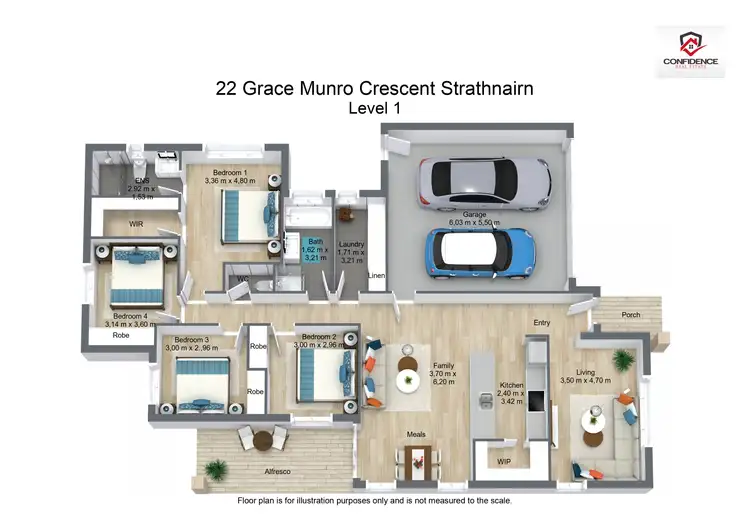 Floorplan of Homely house listing, 22 Grace Munro Crescent, Strathnairn ACT 2615