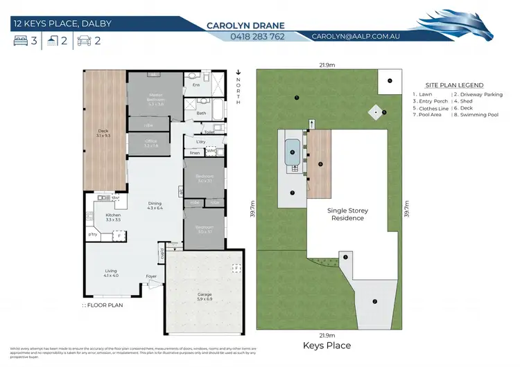 Floorplan of Homely house listing, 12 Keys Place, Dalby QLD 4405