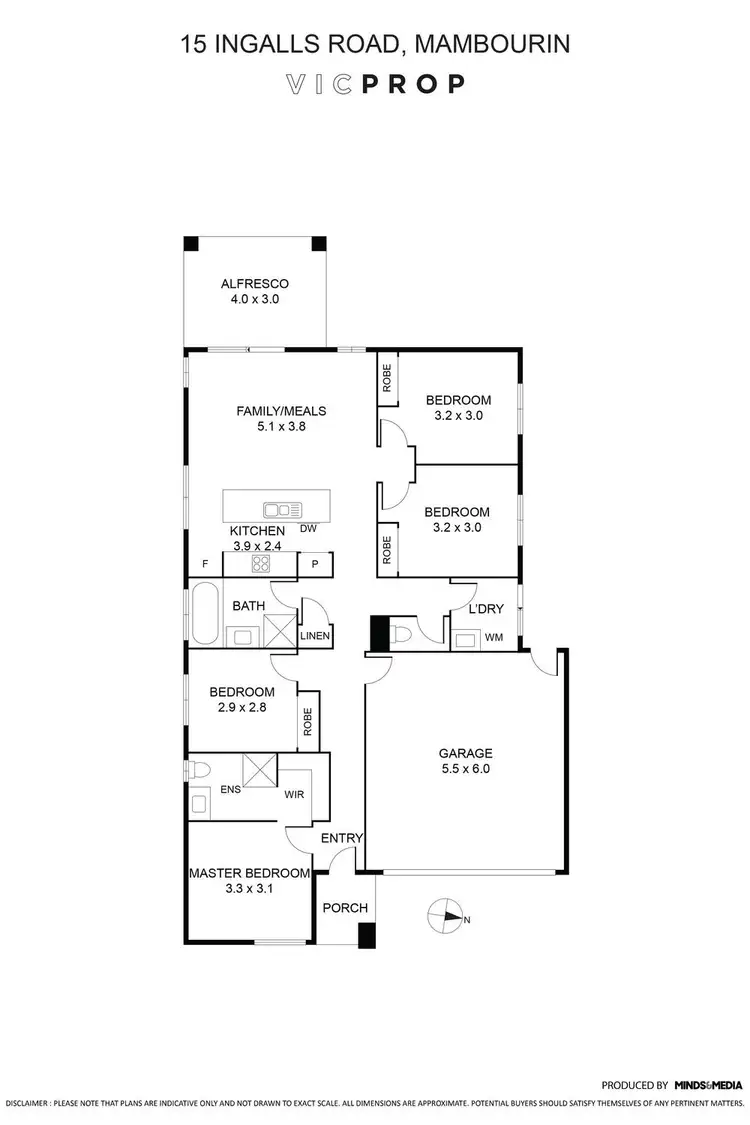 Floorplan of Homely house listing, 15 Ingalls Road, Mambourin VIC 3024
