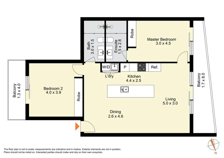 Floorplan of Homely apartment listing, 326/181 Sutherland Crescent, Taylor ACT 2913