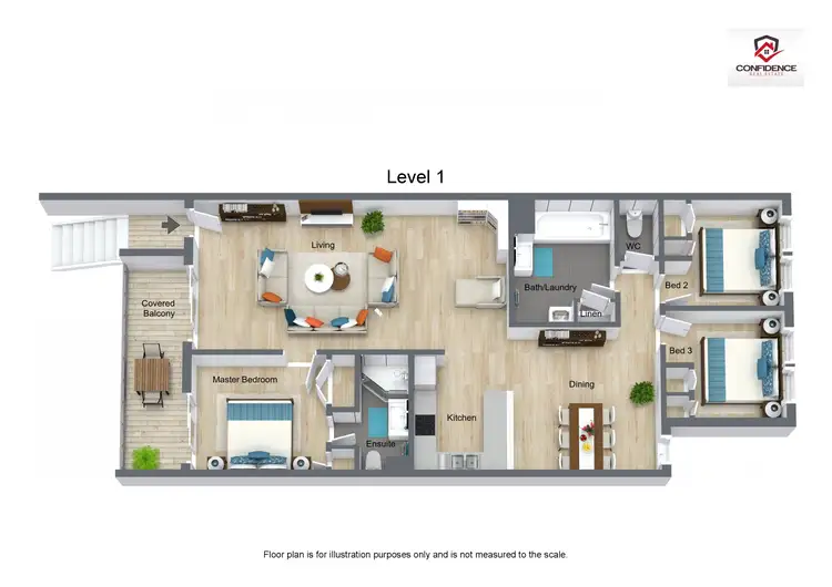 Floorplan of Homely apartment listing, 60b/12 Albermarle Place, Phillip ACT 2606