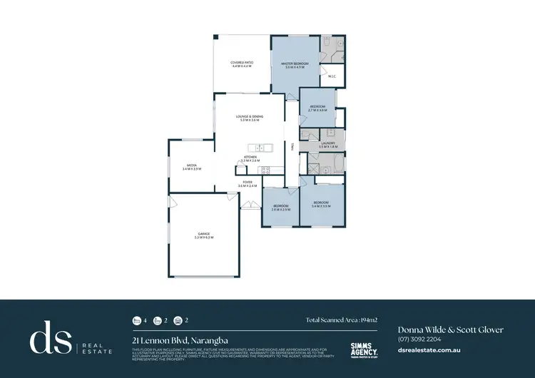 Floorplan of Homely house listing, 21 Lennon Boulevard, Narangba QLD 4504