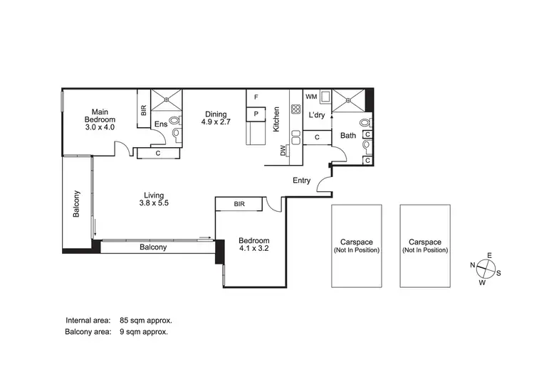 Floorplan of Homely apartment listing, 613/582 St Kilda Road, Melbourne VIC 3004