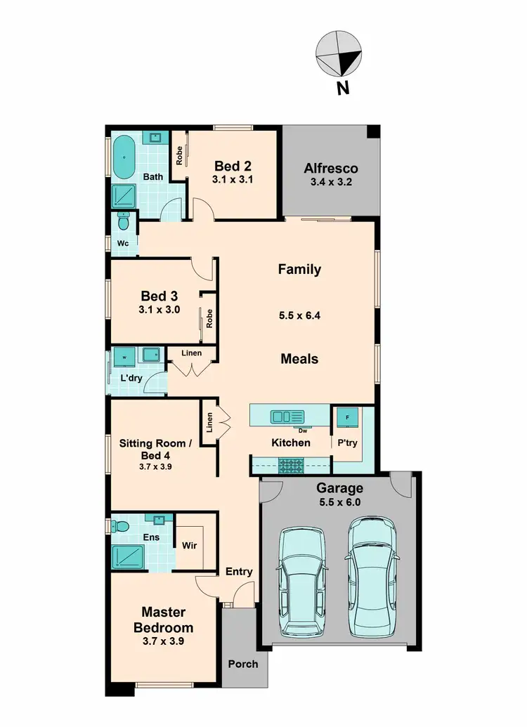 Floorplan of Homely house listing, 4 Candlebark Close, Kilmore VIC 3764