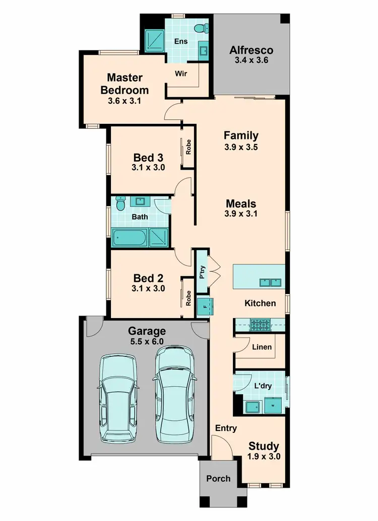 Floorplan of Homely house listing, 2 Nankeen Loop, Beveridge VIC 3753
