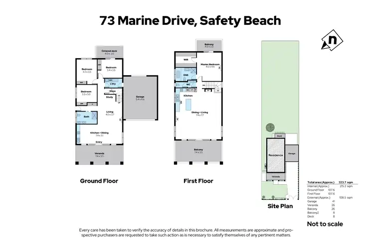 Floorplan of Homely house listing, 73 Marine Drive, Safety Beach VIC 3936