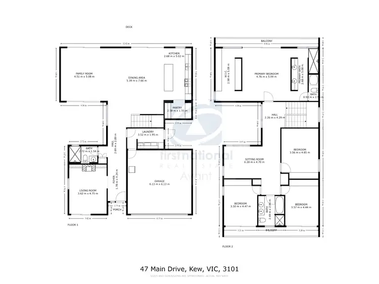 Floorplan of Homely house listing, 47 Main Drive, Kew VIC 3101
